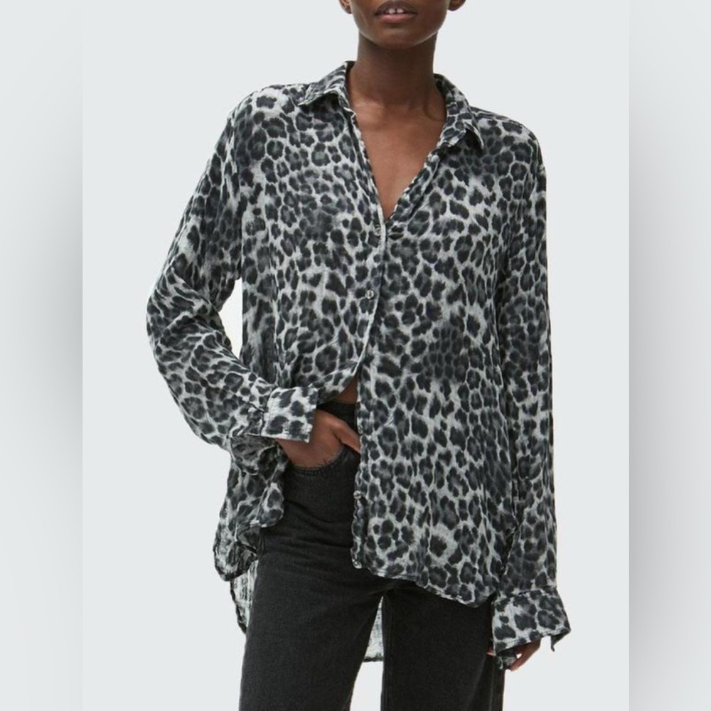 MICHAEL STARS BARB BUTTON DOWN SHIRT